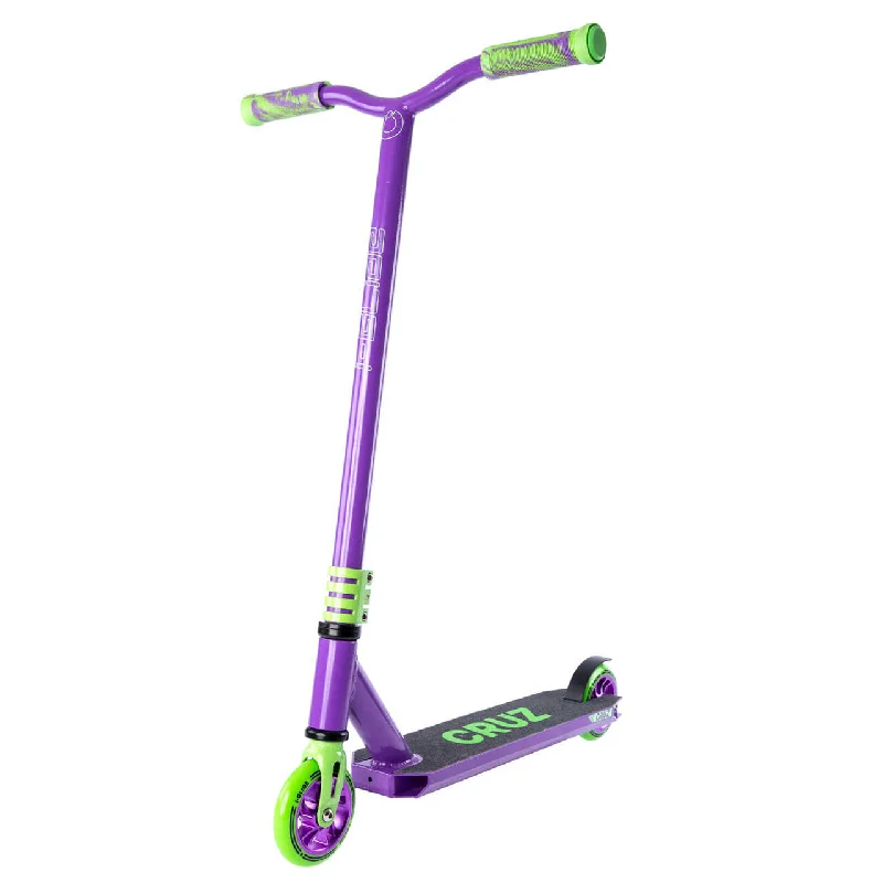 Trendy Folding Scooter for Urban Exploration-Cruz v2 Kids Scooter | Green/Purple