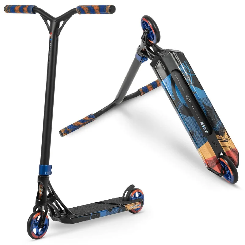 Smooth Ride Scooter for City Streets-Invert Supreme IVS Journey 3 JAMIE HULL Complete Stunt Scooter Black / Blue / Orange