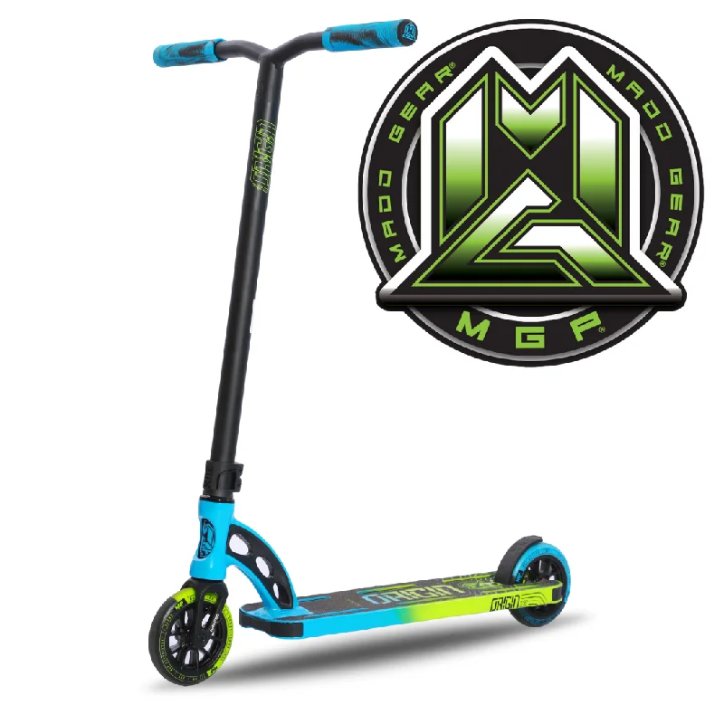 Powerful Battery Kick Scooter for Extended Use-PRO SCOOTER MGO PRO MADD GEAR MGP STUNT PRO SCOOTER - Lime / Blue