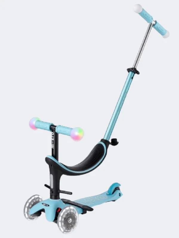 Eco-Friendly Electric Scooter for Sustainable Transport-Micro Mini2Grow Deluxe Magic Led Kids Skating Scooter Blue/Black