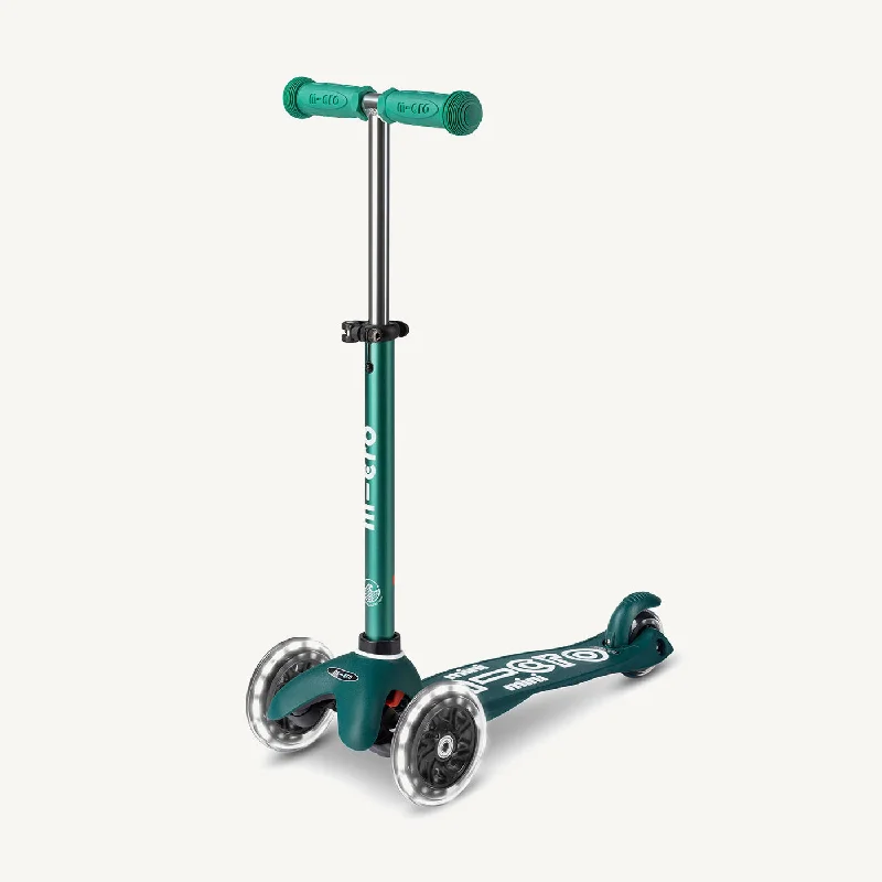 Compact Kick Scooter for Easy Parking-♻️ Micro Scooters ECO Mini Micro Scooter Deluxe LED - Green