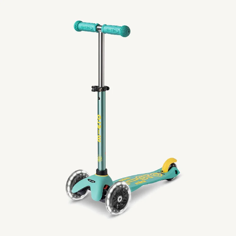 Electric Kick Scooter for Quick and Efficient Commuting-♻️ Micro Scooters ECO Mini Micro Scooter Deluxe LED - Mint