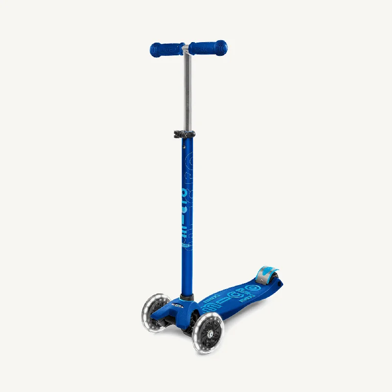 Custom Electric Scooter for Personalized Designs-Micro Scooters Maxi Micro Scooter Deluxe LED - Blue