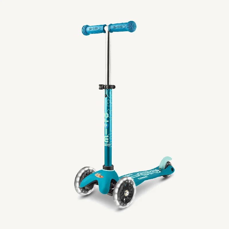 High-Performance Commuter Scooter for Adults-Micro Scooters Mini Micro Scooter Deluxe LED - Aqua