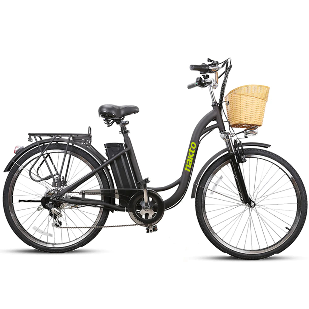 Nakto Camel Step-Thru 26'' Women City Electric Bike Black