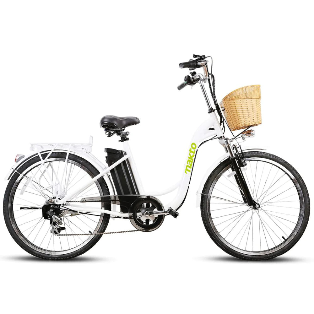 Nakto Camel Step-Thru 26'' Women City Electric Bike White