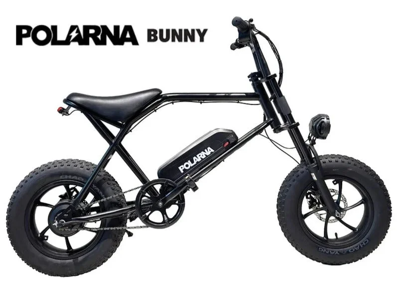 POLARNA Bunny Electric Bike - 48V 12Ah, 1000W Peak Power, 50km, 40kmh, Removeable Battery, Front Shock & Pedal Assist