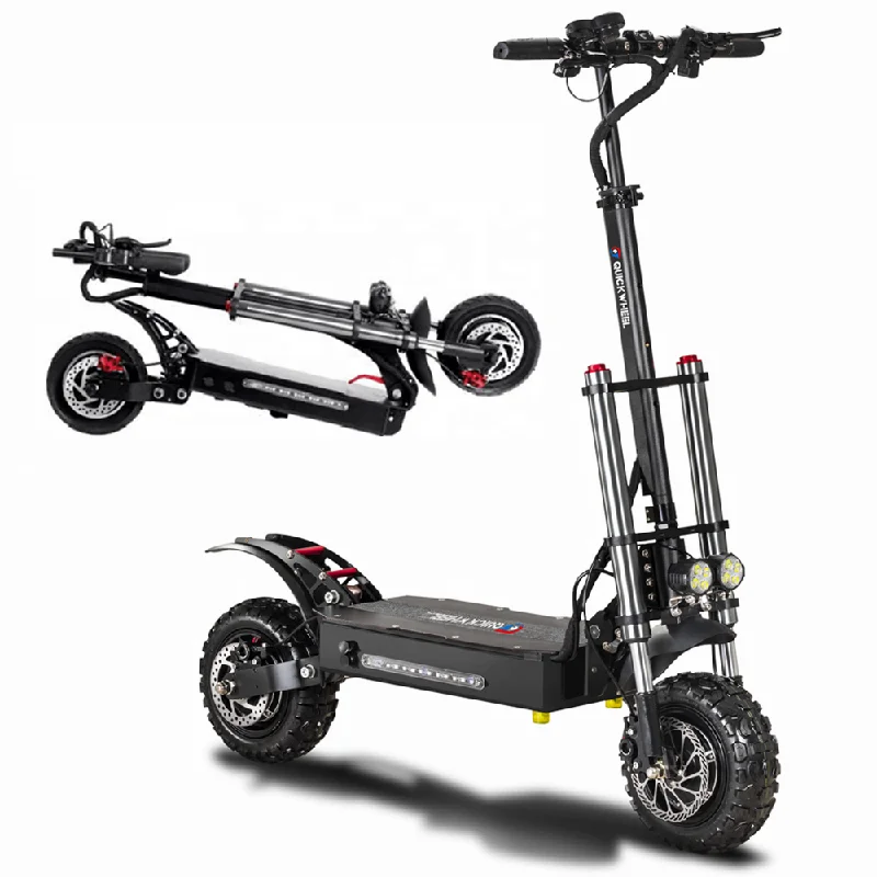 Adjustable Scooter for Kids and Adults-Quickwheel Explorer 60V/38Ah 6000W Electric Scooter