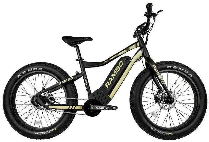 Rambo The Ryder 750 24 Electric Fat Tire Hunting Electric Bike