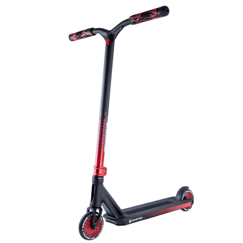 Compact Urban Scooter for City Dwellers-Invictus 2 Pro Scooter | Black/Red