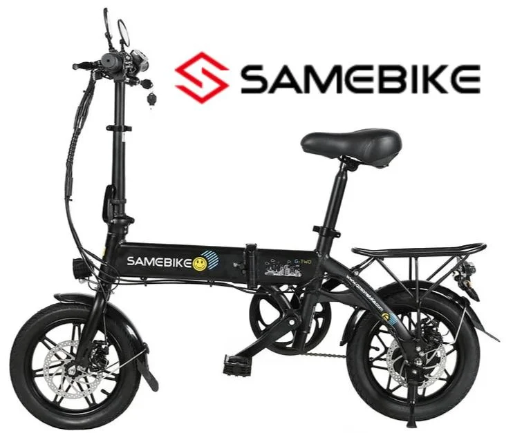 SAMEBIKE G-Two - 36V 8A, 750W Peak, 30kmh, 30km, Removable Battery, Key Lock, 14" Tyre, Front & Rear LED, Turn Signal, Pedal Assist