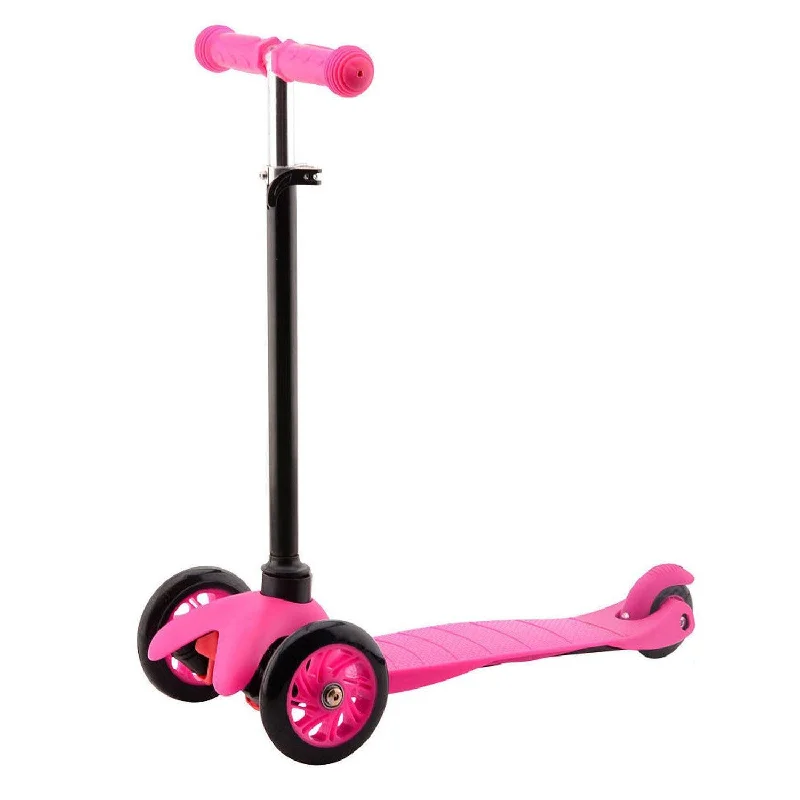 Comfortable Long-Ride Scooter for Commuters-Sports Active Tri-Scooter Pink