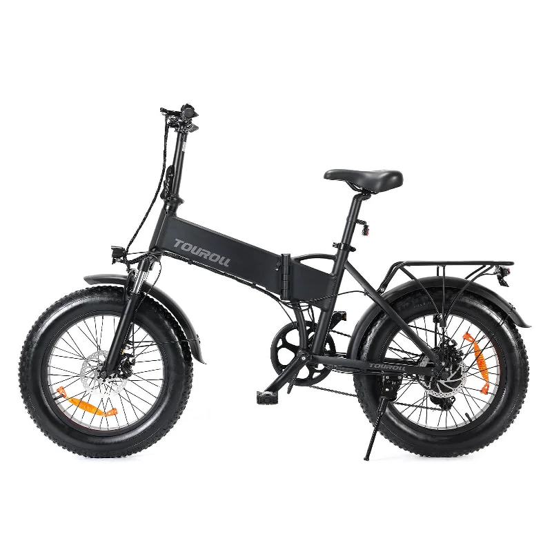 Touroll S1 Electric Mountain Bike 20" Fat Tires 750W 48V 15.6Ah Battery