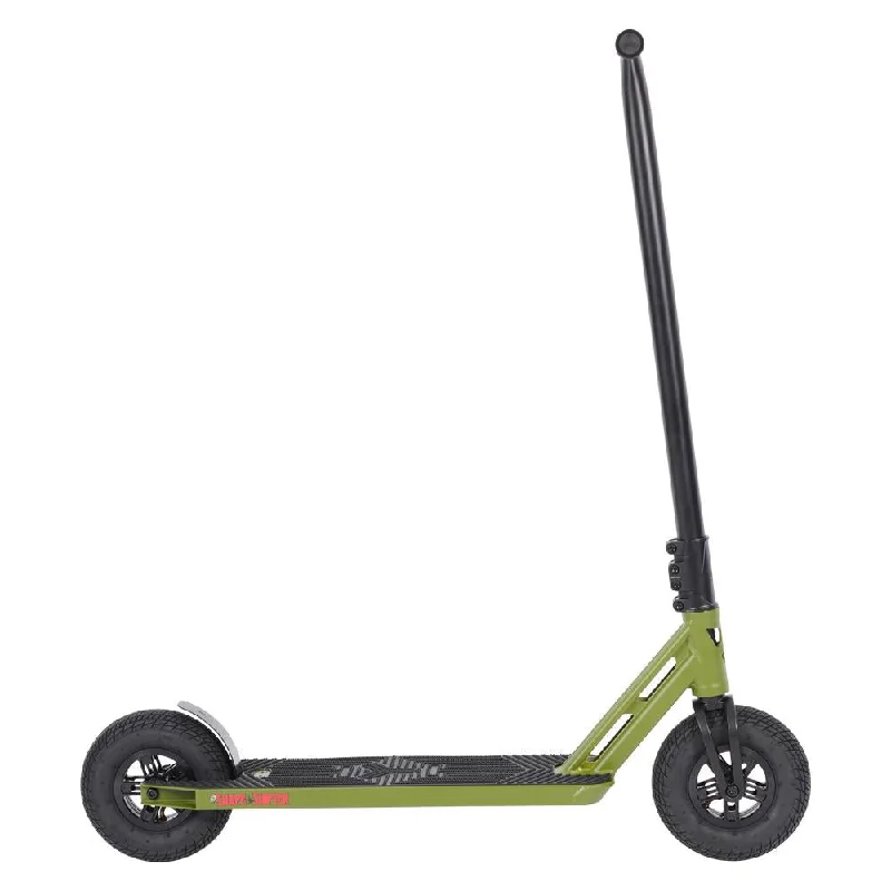 Durable Folding Electric Scooter for Easy Transport-Triad Shape Shifter Dirt Scooter- Small - Matte Green / Black