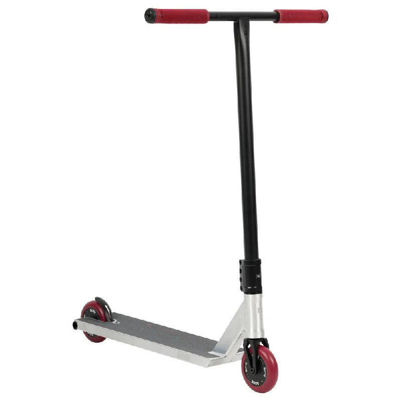 Customizable Kick Scooter for Personal Touch-URBANARTT BONE COMPLETE STUNT SCOOTER -  5.5" X 21" - RAW / BLACK / RED