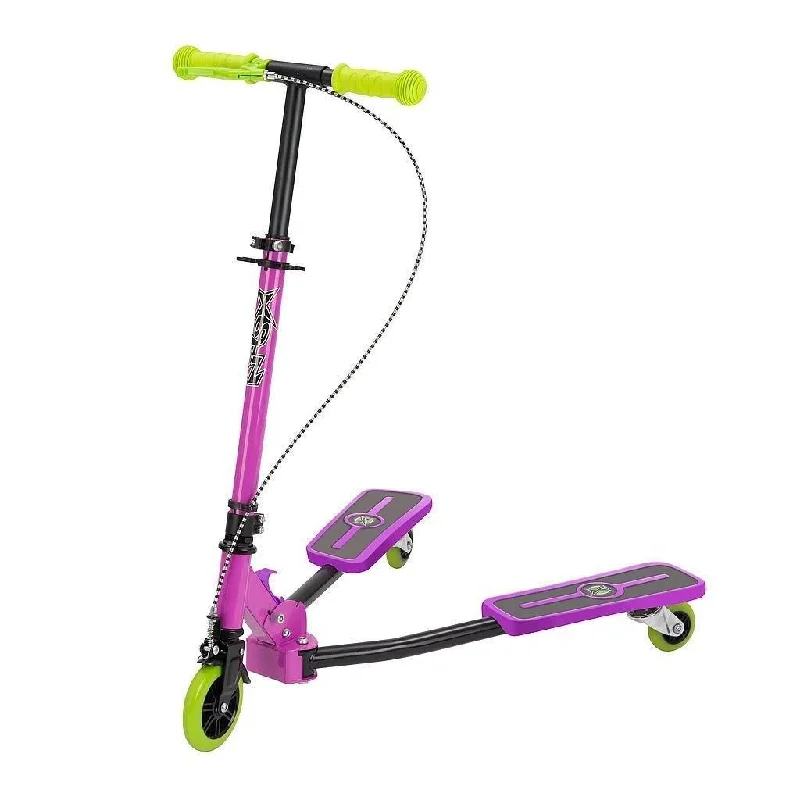 All-Terrain Electric Scooter for Outdoor Fun-XOOTZ Pulse Kick Scooter, Purple