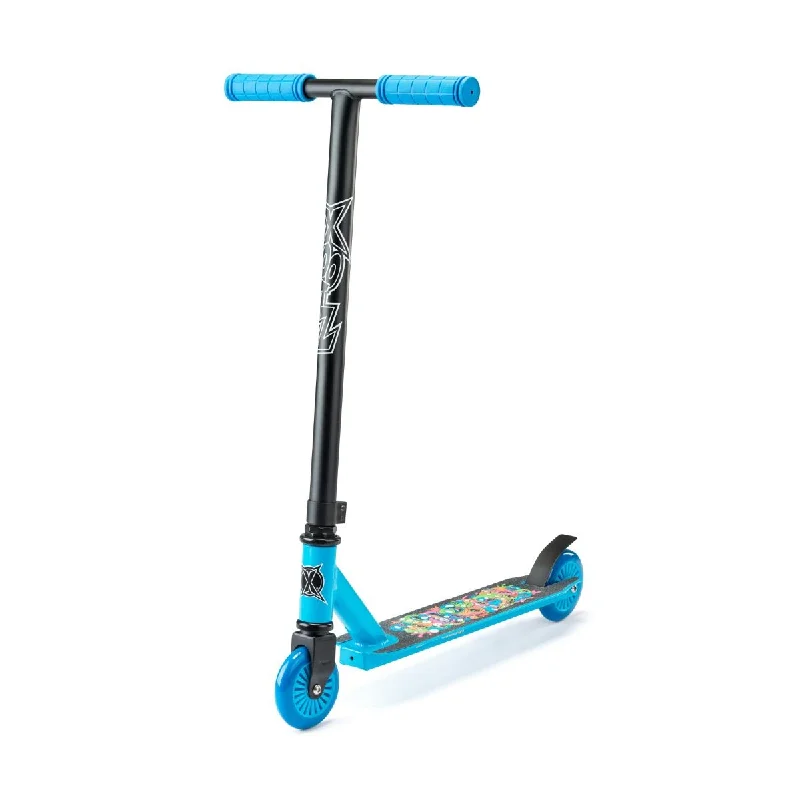 High-Performance Folding Scooter for Travel-Xootz Monster Mash Up Youth Scooter - Blue