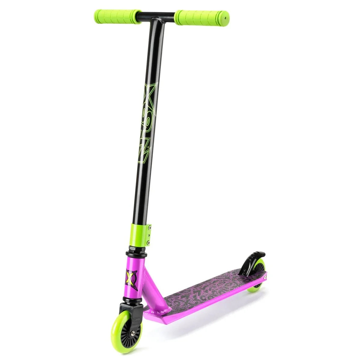 High-Performance Kick Scooter for Professionals-Xootz Toxic Stunt Scooter - Purple