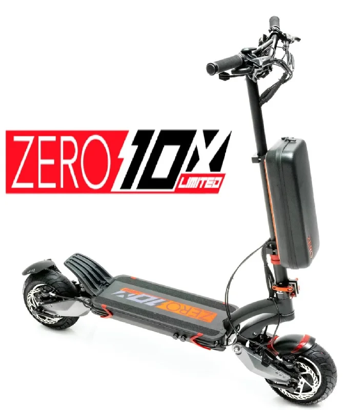 Affordable High-Quality Scooter for Everyday Use-ZERO 10X Limited Edition - 60V 28AH LGMJ1, 6400W Peak Power , 25-78kmh, Nutt Hydraulic