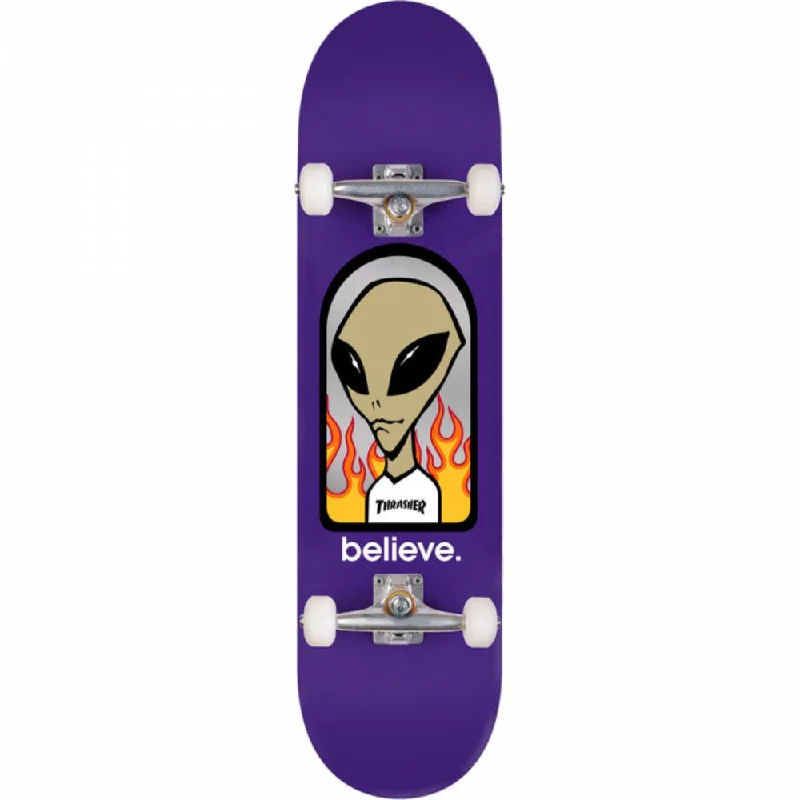 Customizable Deck Skateboard for Personalized Touch-Alien Workshop Believe Thrasher 7.75" Skateboard Complete