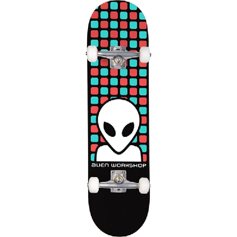 Trendy Mini Cruiser Skateboard for Kids-Alien Workshop Matrix Multi 8.0" Complete Skateboard