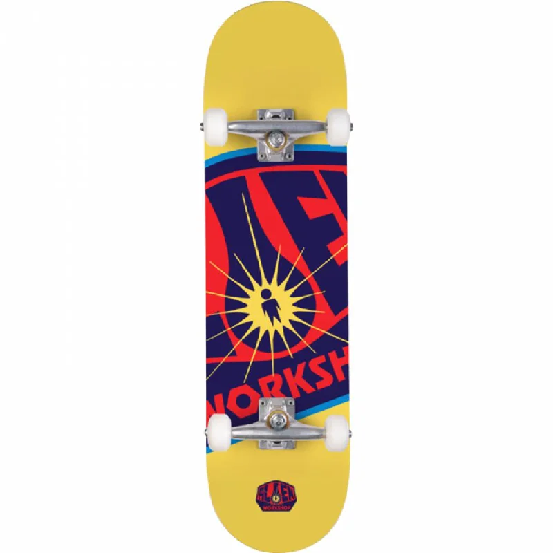 Comfortable Mini Cruiser Skateboard for Easy Travel-Alien Workshop Logo Yellow 8.0" Skateboard Complete