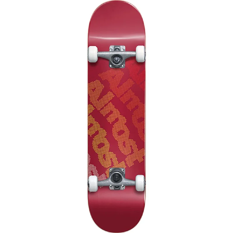 All-Wheel Drive Electric Skateboard for Speed-Almost Light Bright Red First Push 7.75" Complete Skateboard