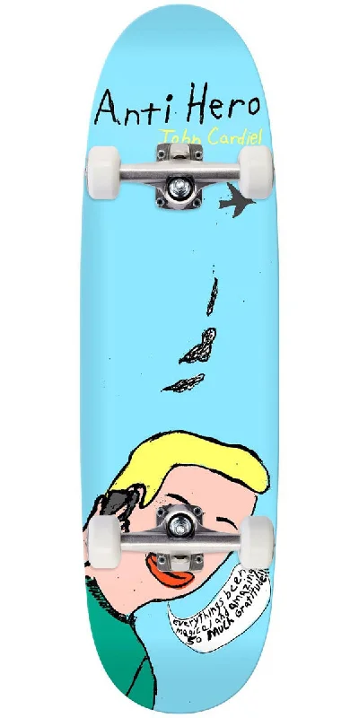 Durable Skateboard Deck for Freestyle Tricks-Anti-Hero Cardiel Pigeon Vision Skateboard Complete - Blue - 9.18"