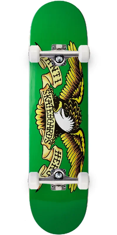 Professional Skateboard with High-Quality Trucks-Anti-Hero Classic Eagle Skateboard Complete - Green - 7.81"