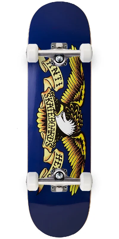 Skateboard Deck with Graphic Designs for Personalization-Anti-Hero Classic Eagle Skateboard Complete - Navy - 8.50"