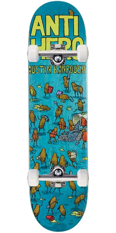 Custom Longboard for Personalized Design-Anti-Hero Kanfoush Roached Out Skateboard Complete - 8.06"