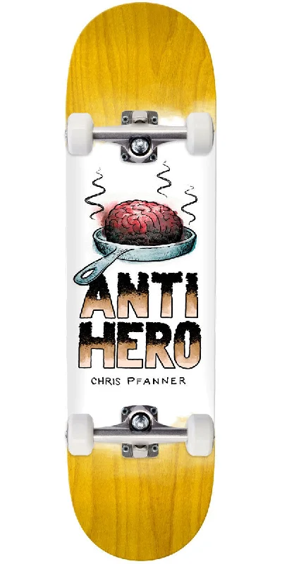 Beginner Skateboard for Learning New Tricks-Anti-Hero Pfanner Toasted, Fried, Cooked Skateboard Complete - 8.06"