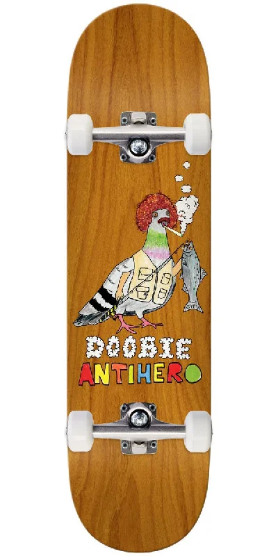 Pro Skateboard Deck with Custom Grip Tape-Anti-Hero Doobie Skateboard Complete - 8.25"