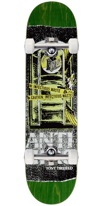 Smooth-Gliding Skateboard for Long Rides-Anti-Hero Trujillo Infectious Waste Pro Skateboard Complete - Yellow - 8.06"