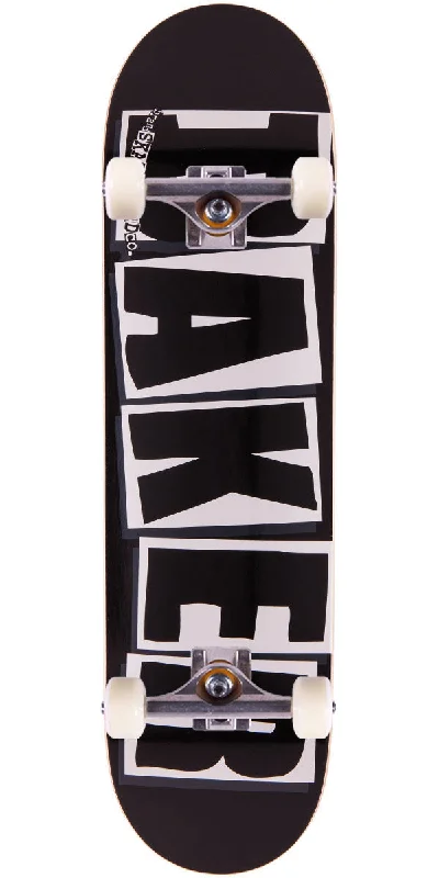 Professional Skateboard for Street Tricks-Baker Brand Logo Skateboard Complete - Black/White - 8.25"