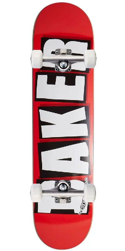 Premium Skateboard Deck for Performance-Baker Brand Logo Skateboard Complete - White - 7.30"