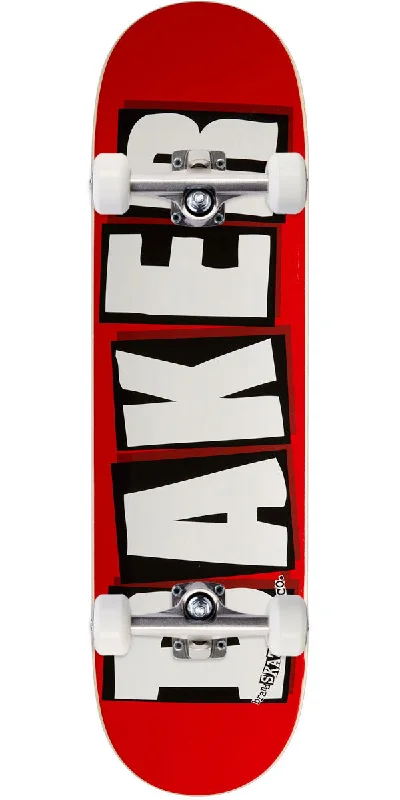 Complete Skateboard for Beginners and Experts-Baker Brand Logo Skateboard Complete - White - 8.50"