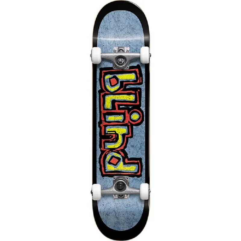 Eco-Conscious Skateboard for Sustainable Transport-Blind Box Out Black/Blue First Push Premium 7.62" Skateboard