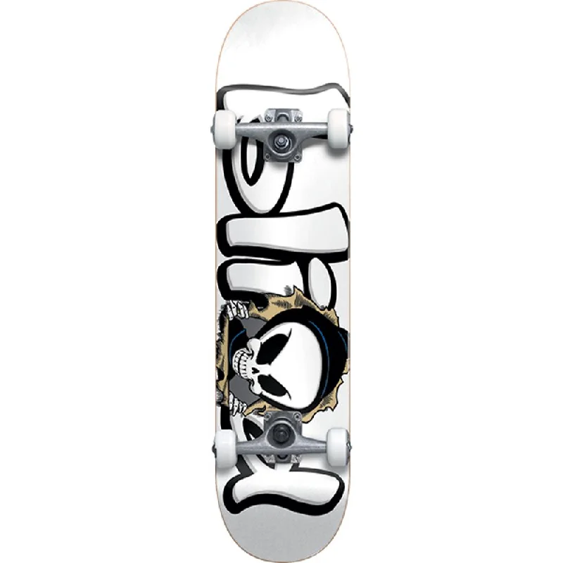 Off-Road Skateboard for Rugged Terrain Adventures-Blind Bust Out Reaper White First Push 7.625" Skateboard