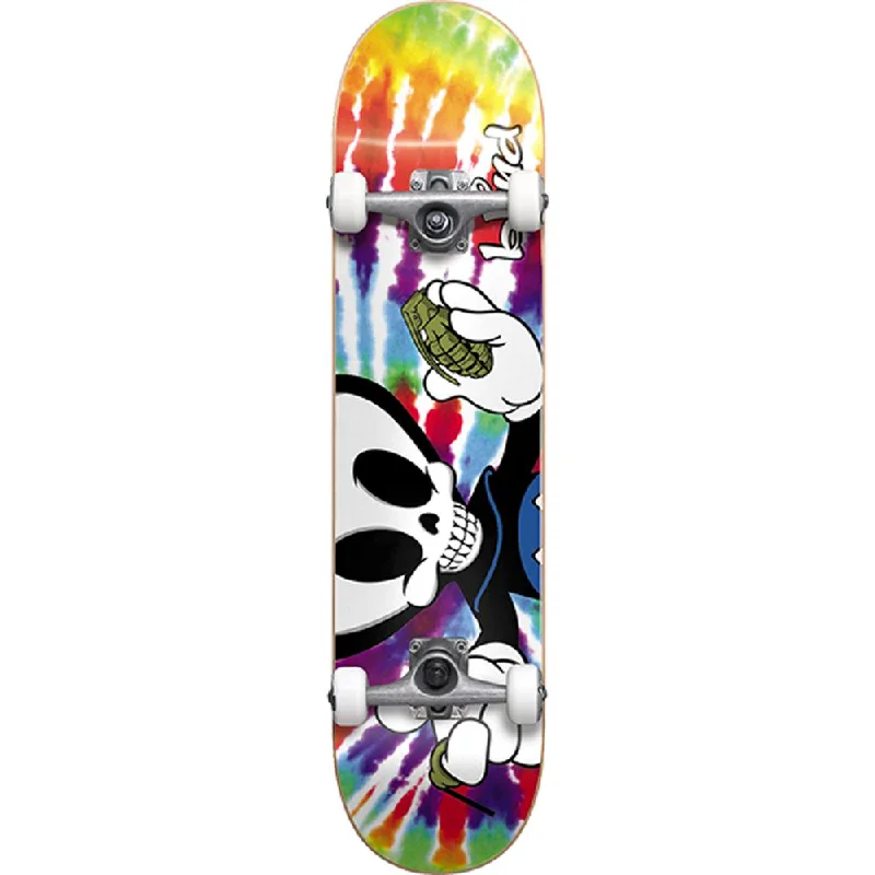 High-Speed Skateboard for Speed Enthusiasts-Blind Grenade Reaper Tie Dye 8.25" Complete Skateboard