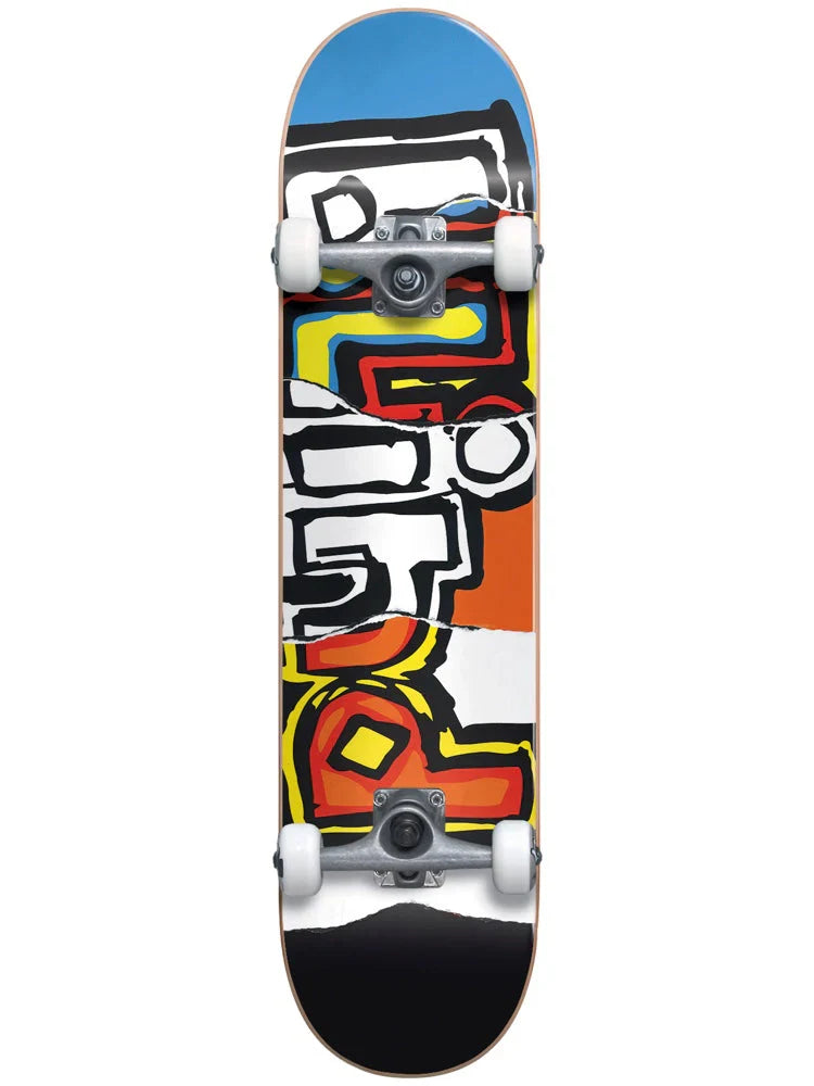 Comfortable Skateboard with Cushioned Deck-Blind Og Ripped First Push Multi 8" Complete Skateboard