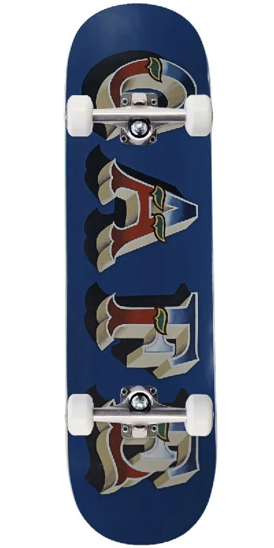 Durable Skateboard for Street and Park Use-Cafe Mr. Finbar Skateboard Complete - Navy - 8.50"