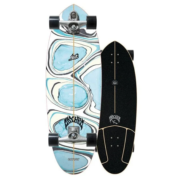 High-Speed Skateboard for Speed Enthusiasts-Carver C7 x LOST Quiver Killer 32" x 10.5 w/ C7 Trucks - Surfskate Complete