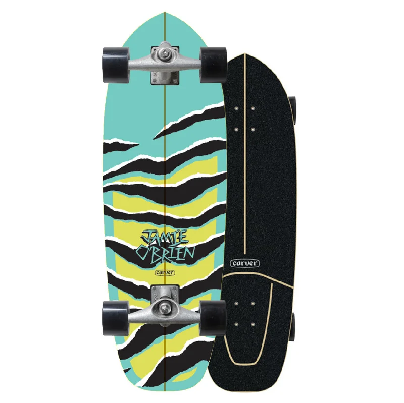 Eco-Friendly Skateboard for Sustainable Riding-Carver CX JOB Aqua Tiger V3 31" w/ CX Trucks - Surfskate Complete