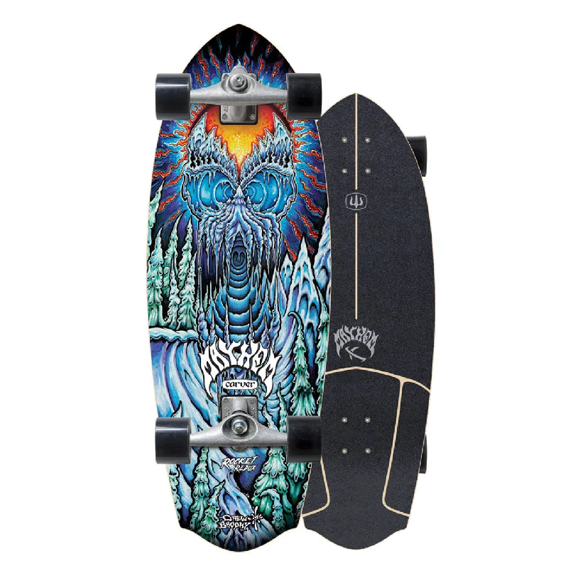 Premium Deck Skateboard for Performance Riders-Carver CX Lost Drew Brophy Winter Wave V4 30" w/ CX Trucks - Surfskate Complete