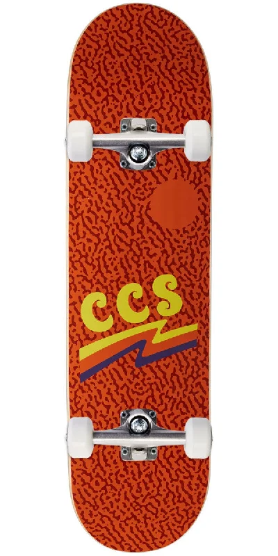 Trendy Skateboard with Bright Colors for Creative Riders-CCS Wavy Times Skateboard Complete - Orange