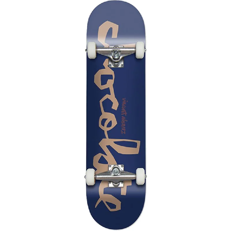 Comfortable Skateboard for Long, Easy Rides-Chocolate Alvarez OG Chunk WR41 Blue 7.75" Skateboard