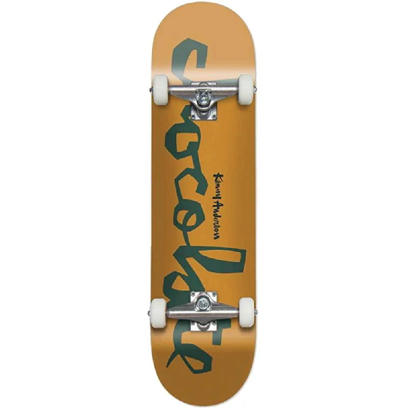 High-Performance Skateboard with Excellent Grip-Chocolate Anderson OG Chunk WR41 Yellow 7.5" Skateboard