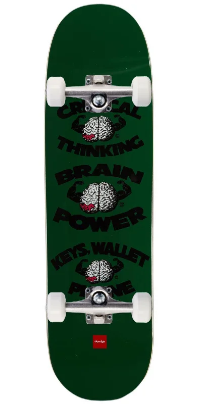 All-Terrain Skateboard for Outdoor Adventures-Chocolate Brain Power Anderson Skidul Skateboard Complete - 8.50"