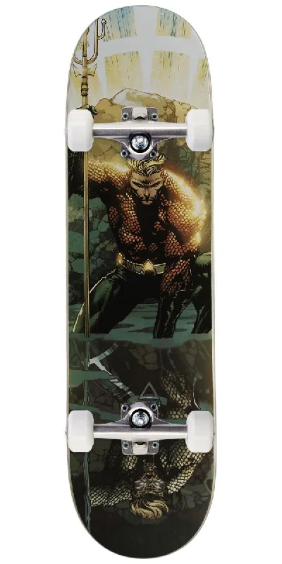 Lightweight Skateboard for Quick Turns and Tricks-Color Bars x DC Comics Aquaman Skateboard Complete - 8.25"